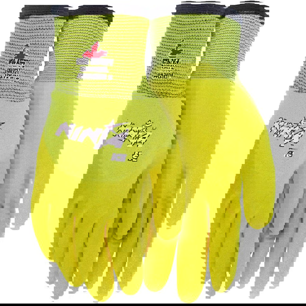 General Purpose Work Gloves: 2X-Large, Latex Coated, Nylon